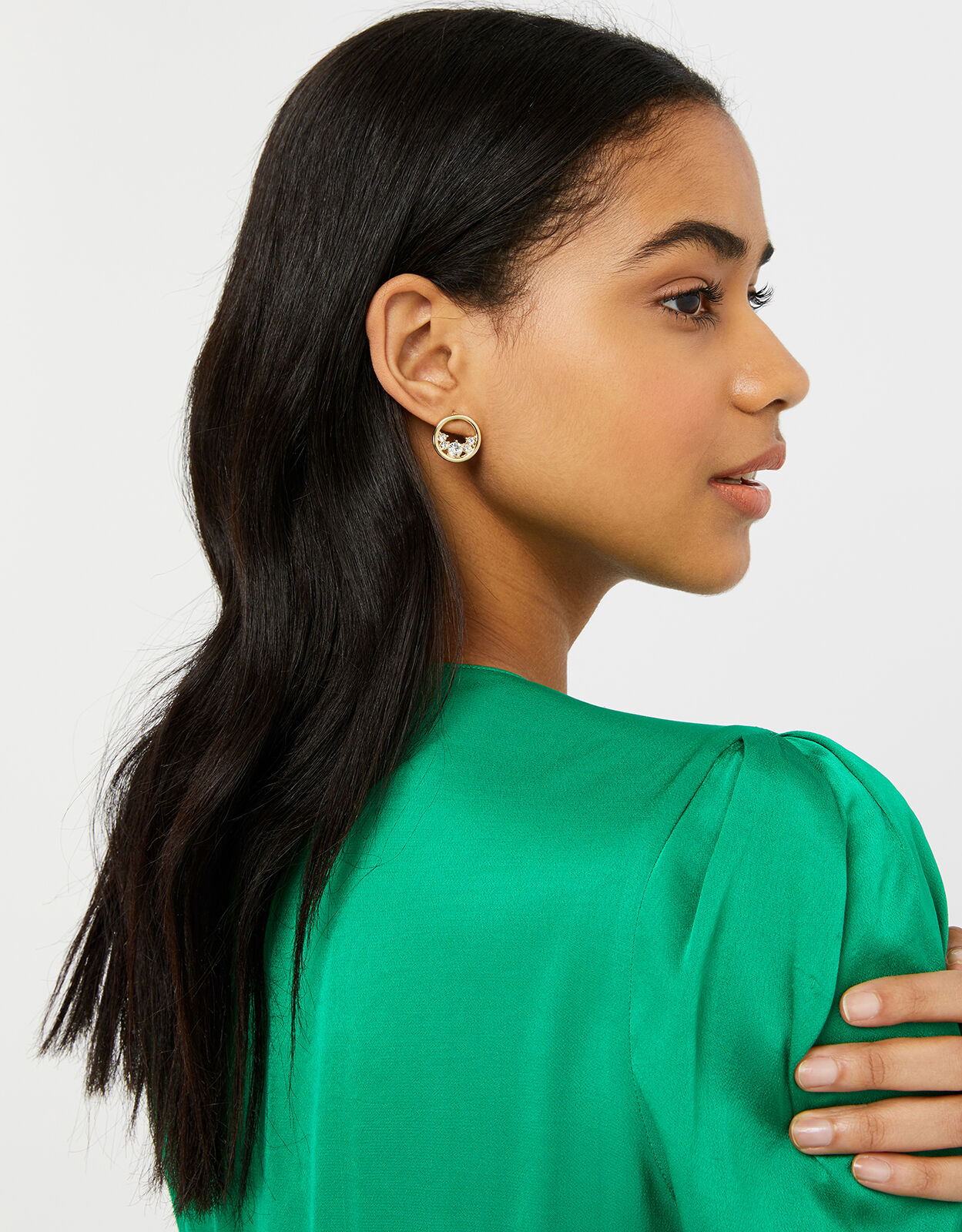 large sparkly earrings