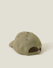 Twill Baseball Cap, Green (KHAKI), large
