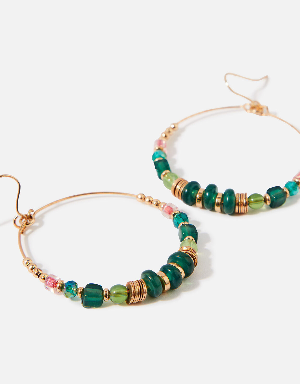 Bead landing hotsell hoop earrings