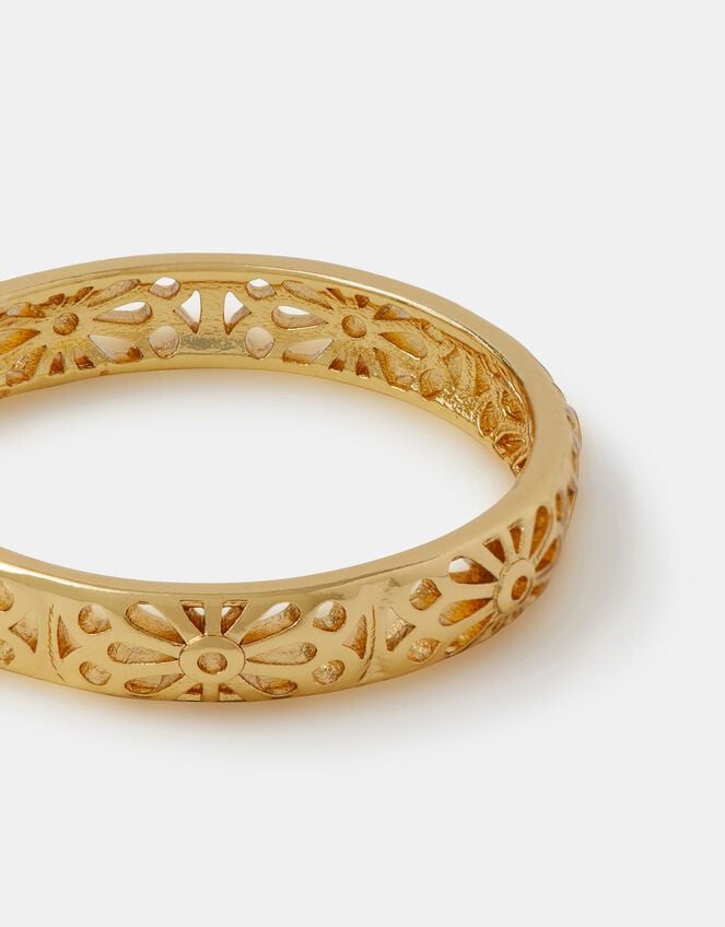 14ct Gold-Plated Filigree Ring, Gold (GOLD), large