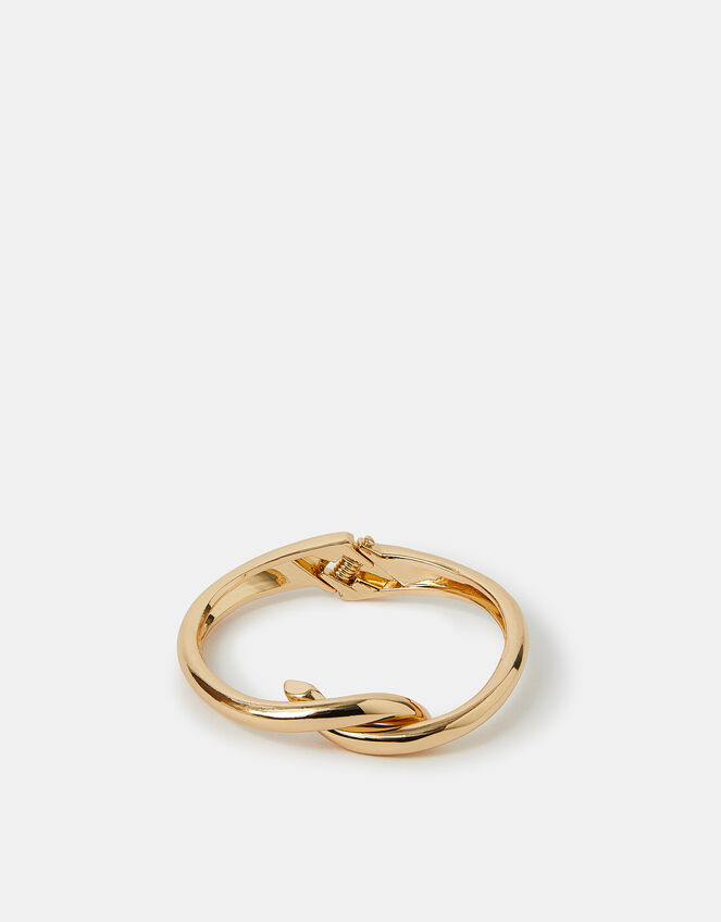 Twist Knot Bangle Gold, , large