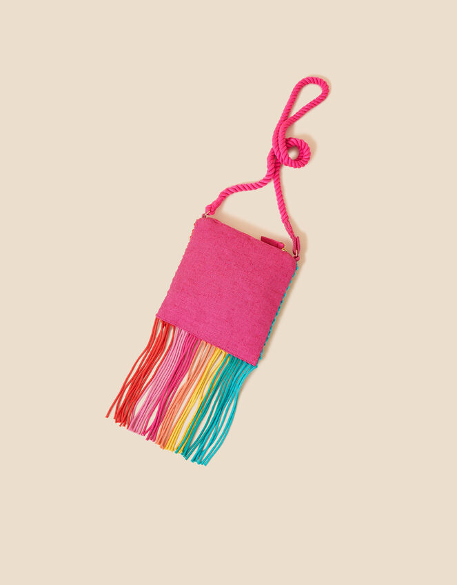 Kids Rainbow Macrame Bag, , large