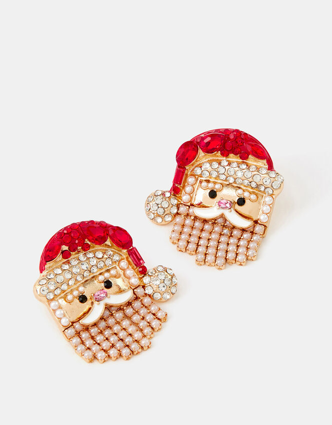 Christmas Santa Claus Stud Earrings, , large