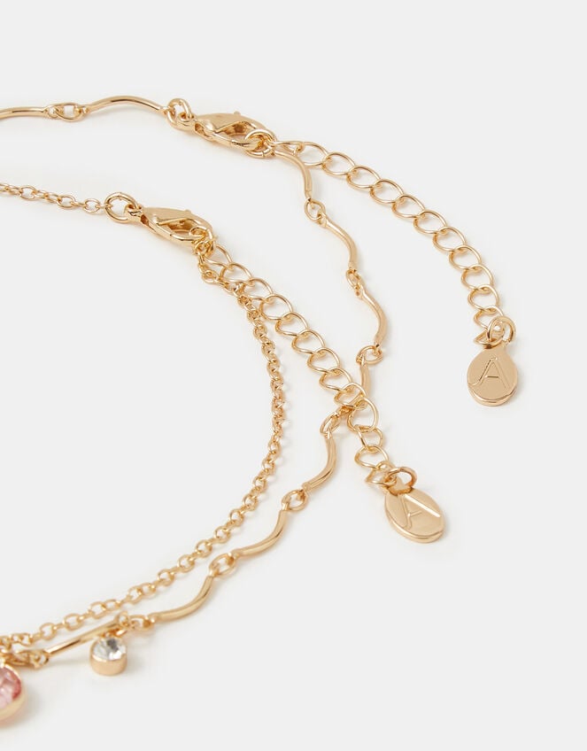 2-Pack Gemstone Pendant Necklaces, , large