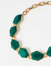 Reconnected Statement Stone Collar Necklace, , large