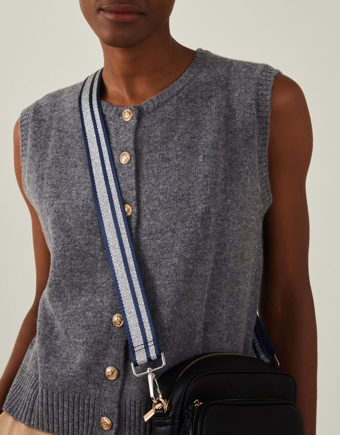 Metallic Webbing Bag Strap, , large
