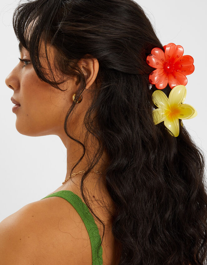 2-Pack Mix Flower Claw Clips, , large