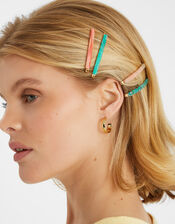 4-Pack Resin Hair Slides, , large