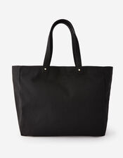Canvas Shopper Bag, Black (BLACK), large
