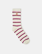 Teddy Stripe Socks, , large