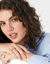 Signet Ring Set, Cream (PEARL), large