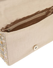 Crystal Embellished Clutch Bag, , large