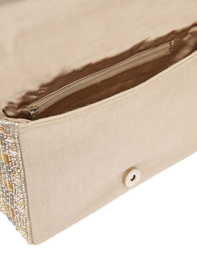 Crystal Embellished Clutch Bag, , large