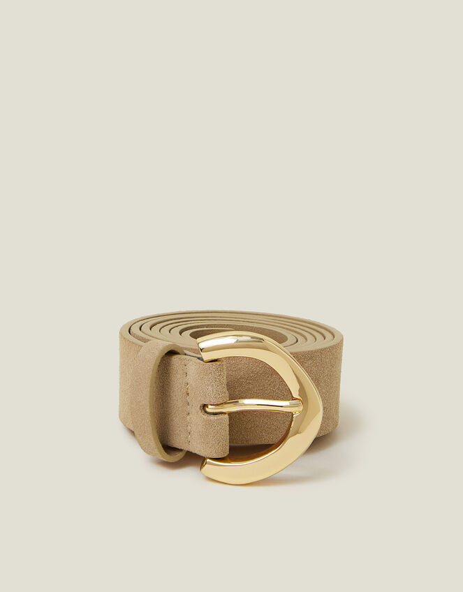 Suede Belt, Mink (MINK), large