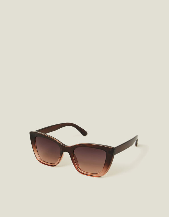 Ombré Crystal Cat Eye Sunglasses, , large