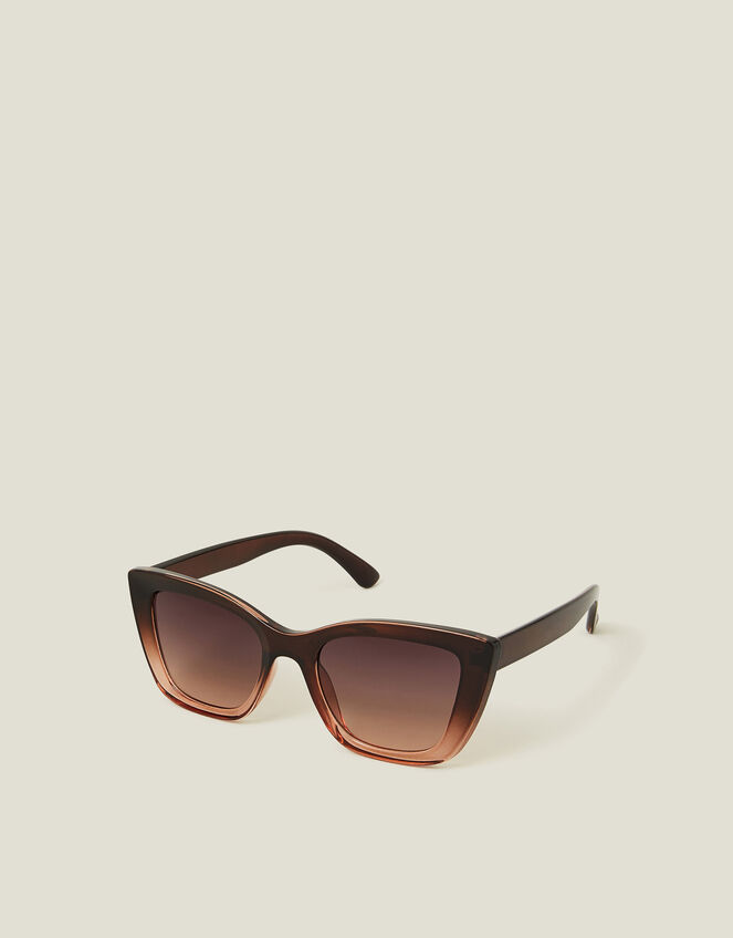 Ombré Crystal Cat Eye Sunglasses, , large
