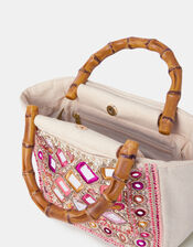 Mirror Embellished Handbag, , large