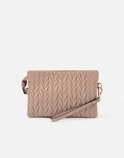 Paige Pleated Cross-Body Bag, Pink (PINK), large