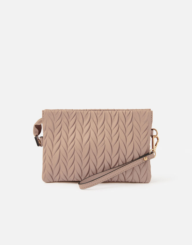 Paige Pleated Cross-Body Bag, Pink (PINK), large