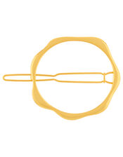 Metallic Open Bobble Circle Hair Clip, , large