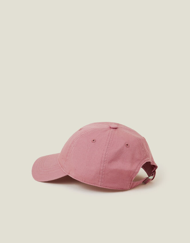 Heart Embroidered Cap Pink, , large