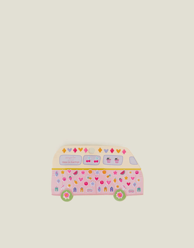 Girls Campervan Stick On Earrings, , large