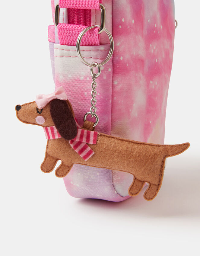 Girls Sausage Dog Bag Charm, , large