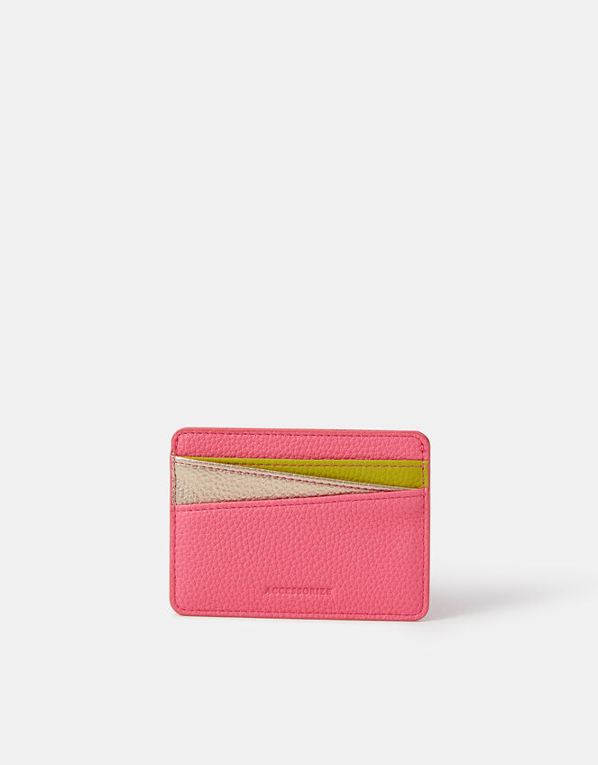 Curved Colour Block Card Holder , , large