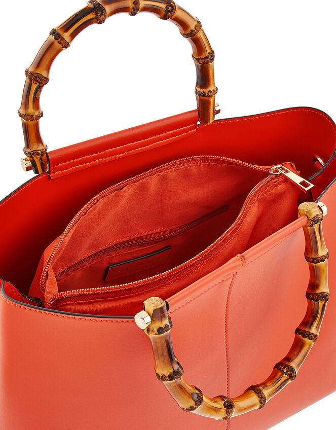 Heidi Handheld Bag with Bamboo Handles, , large