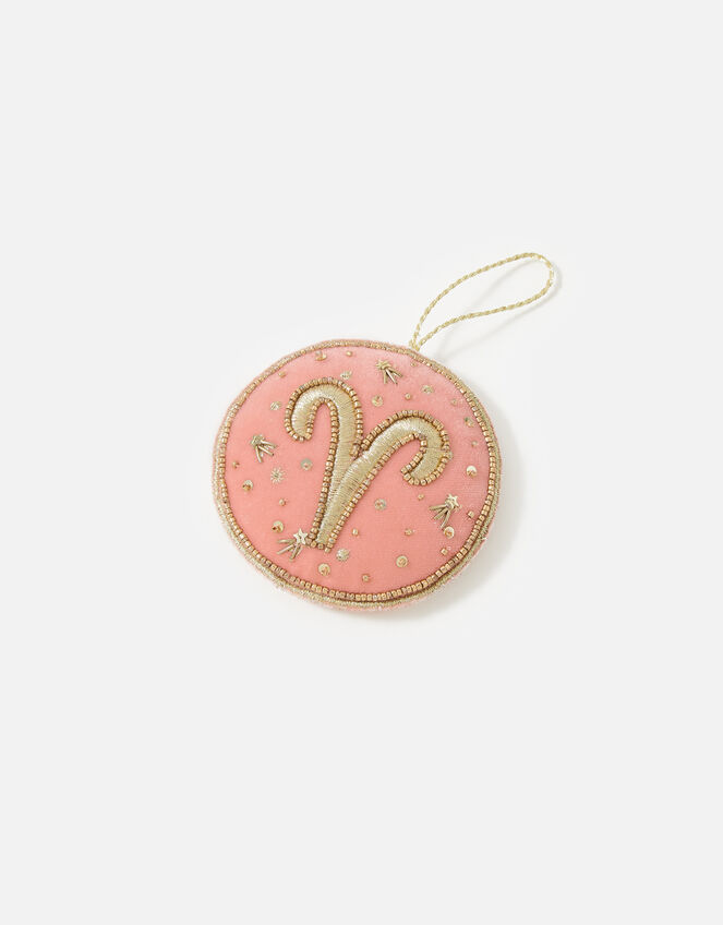 Embellished Star Sign Hanging Decoration, Pink (PINK), large