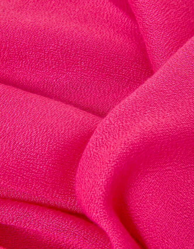 Lightweight Plain Scarf, Pink (FUCHSIA), large