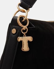Bubble Initial Bag Charm, Gold (GOLD), large