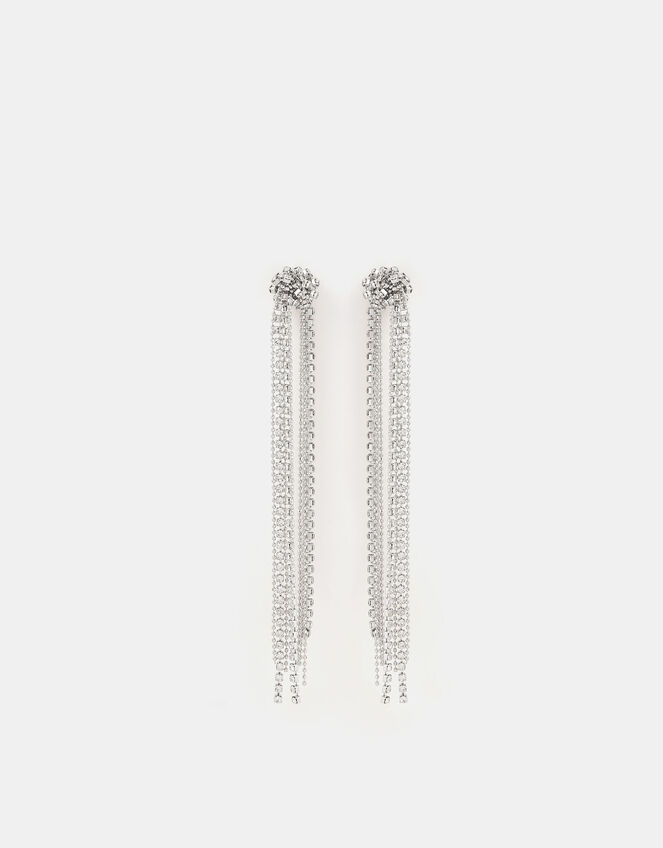Knotted Cupchain Drop Earrings, , large