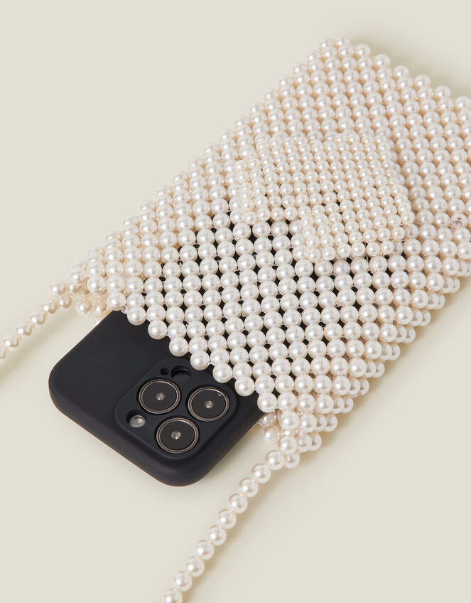 Bridal Pearl Phone Bag, , large