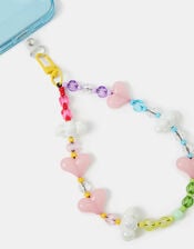 Heart Beaded Wrist Phone Strap, , large