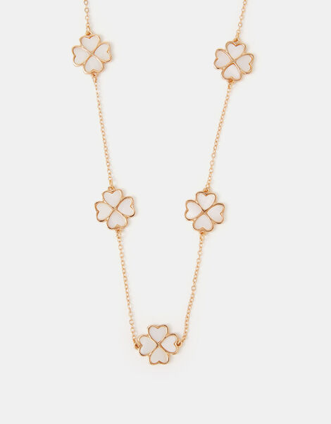 Lucky Clover Station Necklace, , large