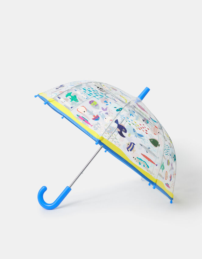 Floss & Rock Girls Fish Print Colour Changing Umbrella, , large