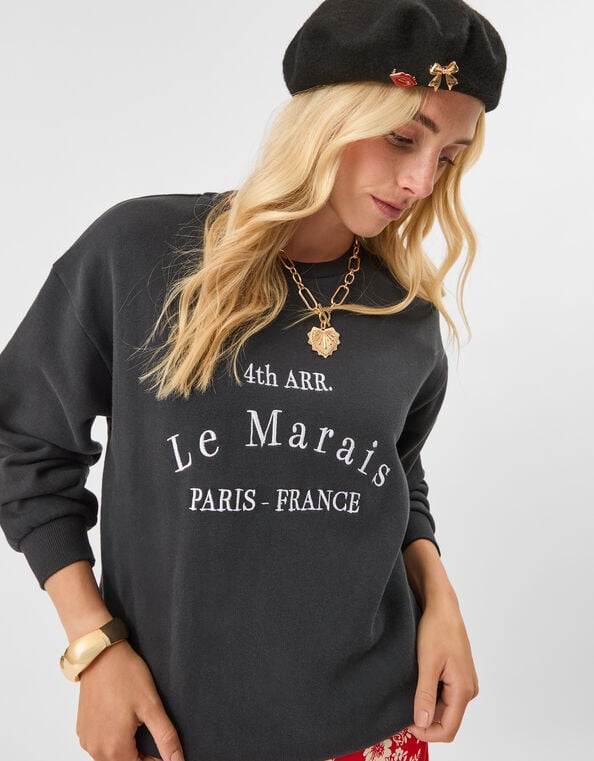 La Marais Paris Jumper, Black (BLACK), large