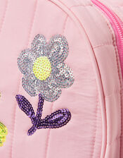 Sequin Quilted Backpack, , large