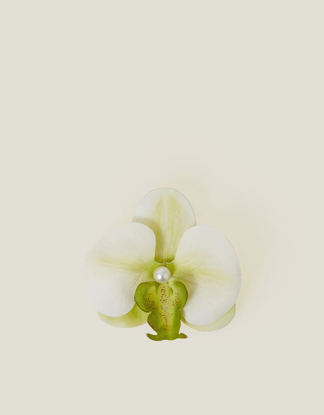 Orchid Hair Clip Yellow, , large