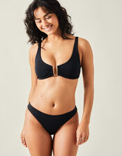 Metal Detail Bikini Top, Black (BLACK), large
