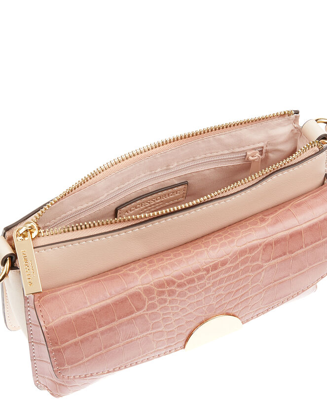 Melody Colour-Block Cross-Body Bag, Pink (PINK), large
