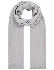 Metallic Lightweight Scarf, Silver (SILVER), large
