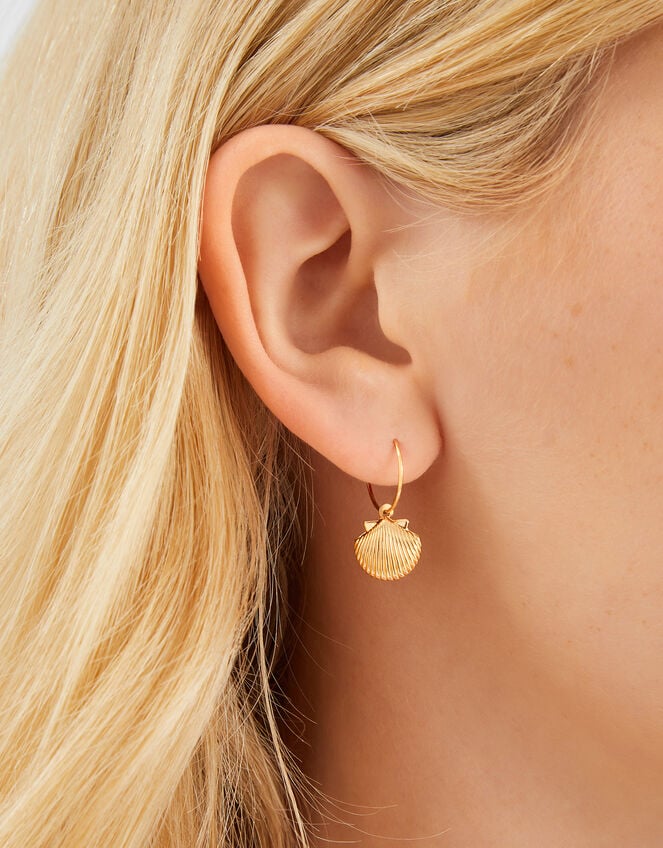 3-Pack Sea Charm Hoop Earrings, , large