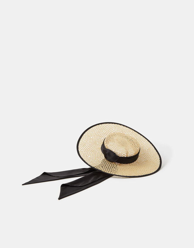 Woven Boater Fascinator, , large