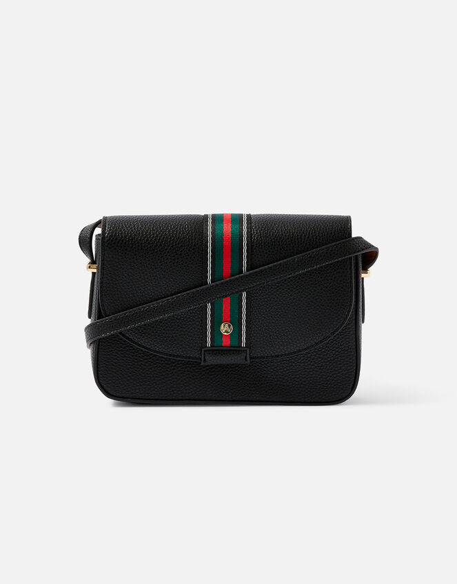 Webbing Cross-Body Bag, Black (BLACK), large