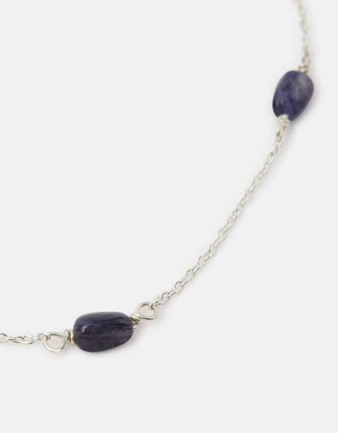 Sterling Silver Agate Station Bracelet, , large