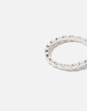 Sterling Silver Disc Band Ring, Silver (ST SILVER), large