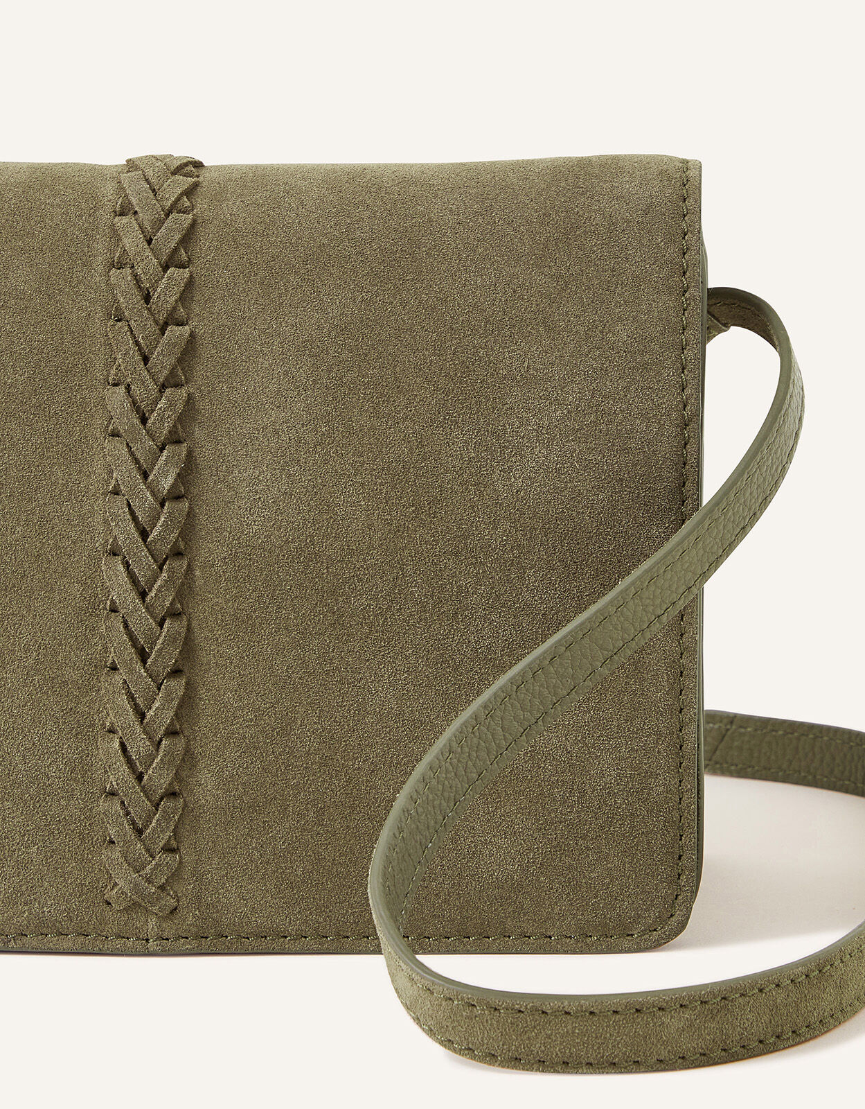 Green suede crossbody bag shop