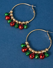 Jingle Bell Hoop Earrings, , large